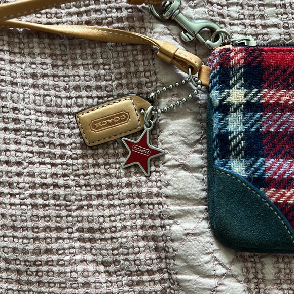 Coach plaid wristlet - Picture 2 of 5